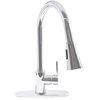 Novatto Dual Action Single Lever Pull-down Kitchen Faucet in Chrome NKF-H14CH-D